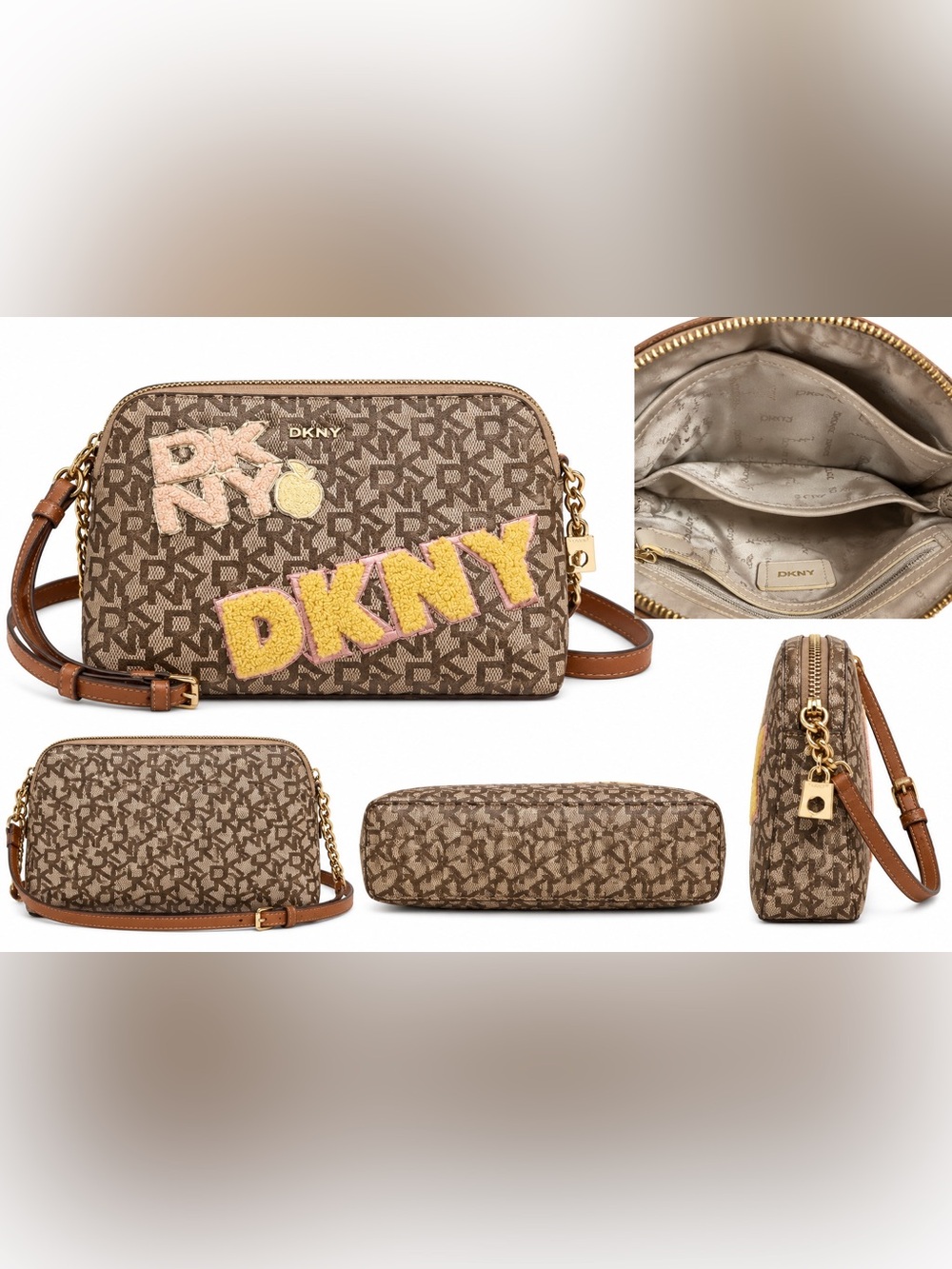 DKNY Monogram Crossbody Bag 🤎